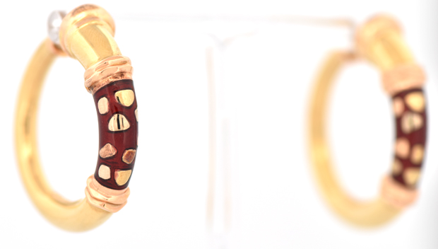 18K Yellow Gold Nouvelle Bague Hoops