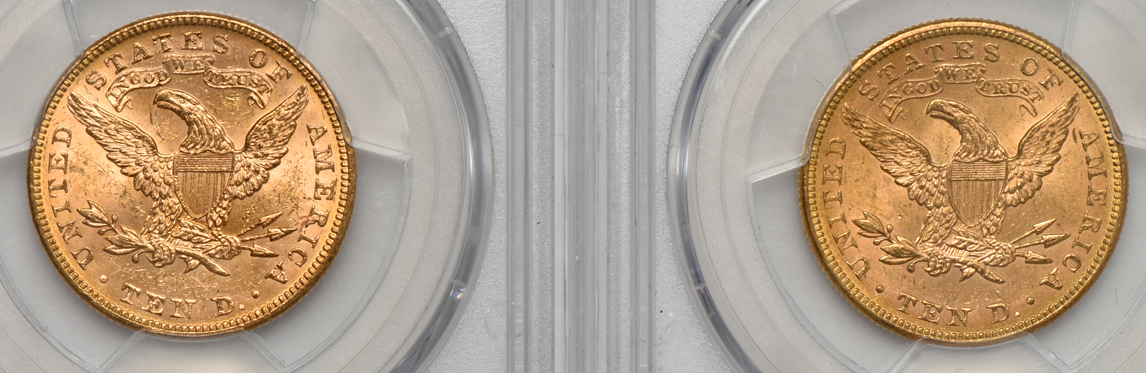 1893 and 1897, both PCGS MS-63+