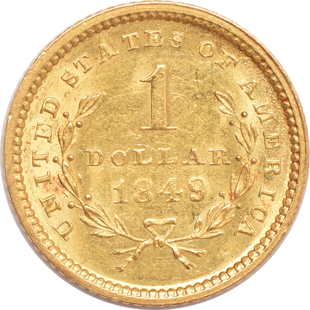 1849 Open Wreath BU/cleaned