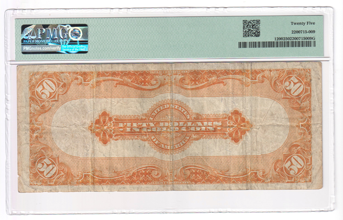 1922 $50 Fr# 1200 - PMG VF-25