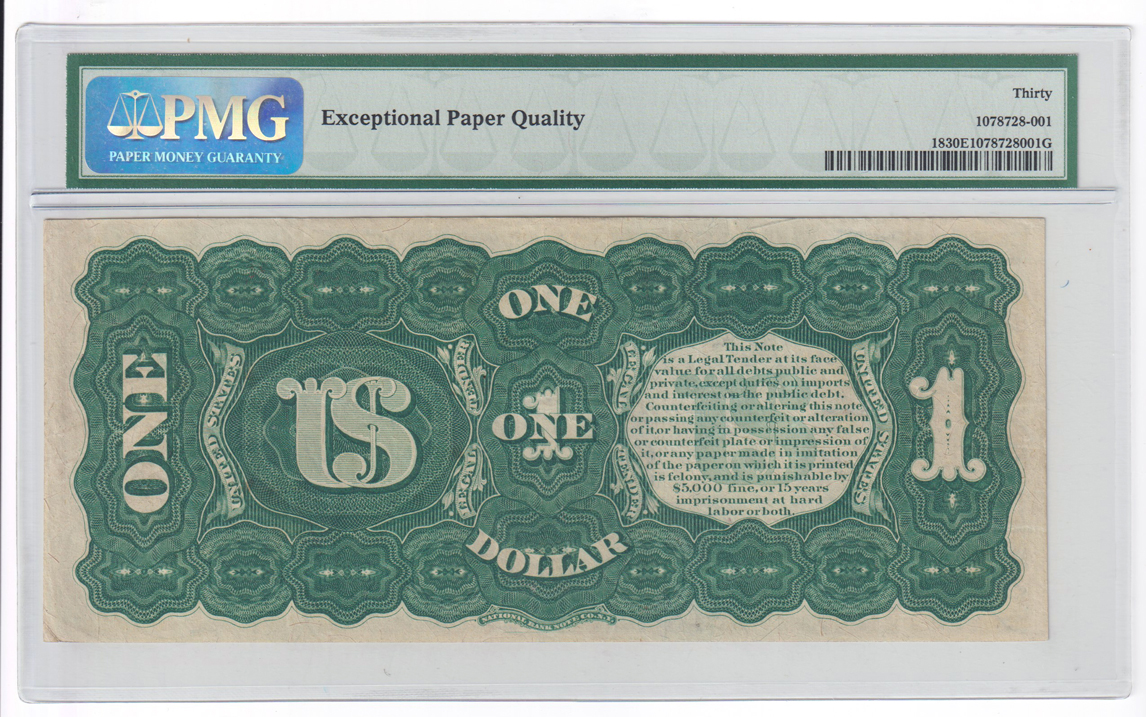 1869 $1 Fr# 18 - PMG VF-30 EPQ
