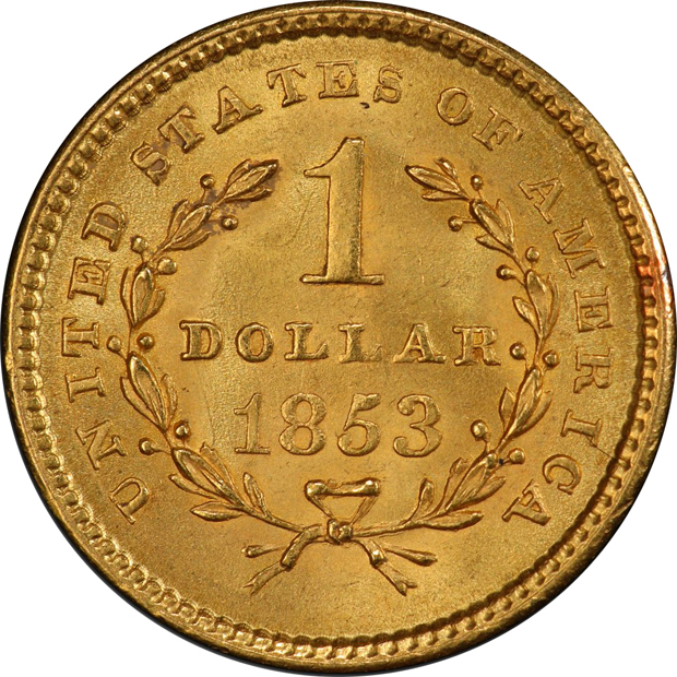 1853 PCGS MS-64+ CAC