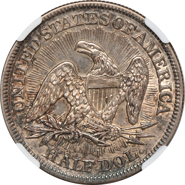 1853 Arrows And Rays NGC AU-58