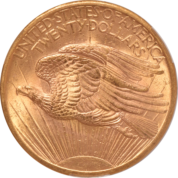 1907 No Motto Saint Gaudens CACG MS-63