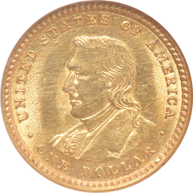 1905 $1 Lewis & Clark NGC MS-61
