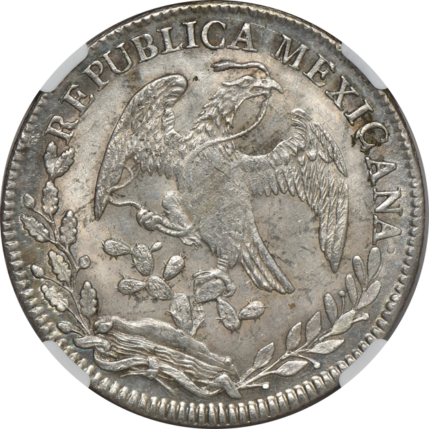 Mexico - 1834-MO ML 8 reales - NGC MS-63