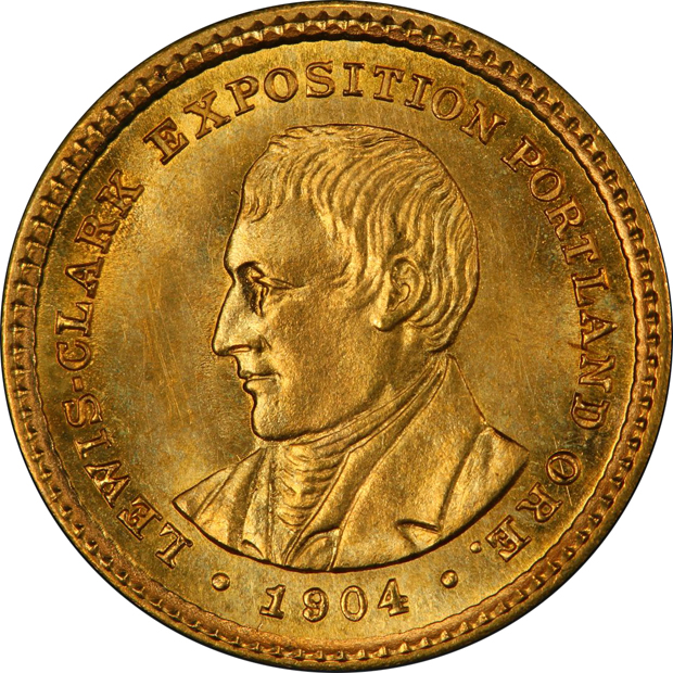 1904 $1 Lewis & Clark PCGS MS-65