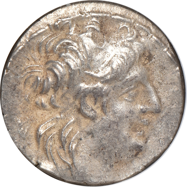 Ancient Greece - Three (138-129 BC) Antiochus VII tetradrachm- NGC XF