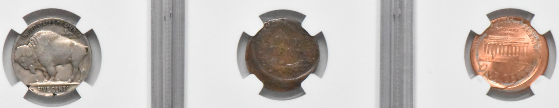 Ten error coins certified by NGC