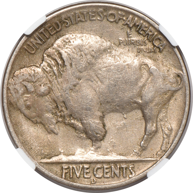1937-D 3 Legged NGC AU-55