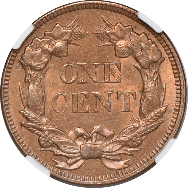 1857 Flying Eagle NGC MS-62