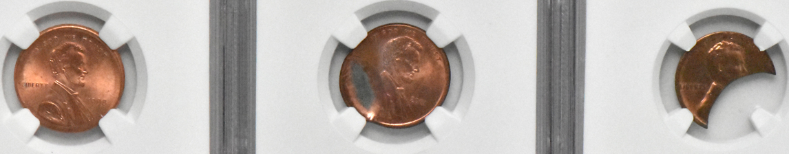 Fifteen error coins certified by NGC