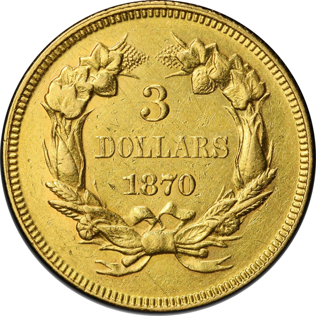 1870 PCGS AU-50