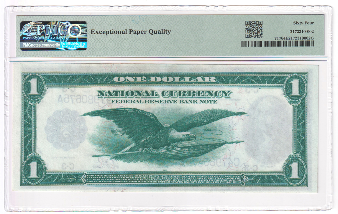1918 $1 Philadelphia Fr# 717 - PMG ChCU-64 EPQ