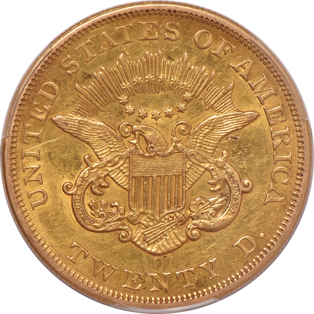 1857-O PCGS AU details/scratch