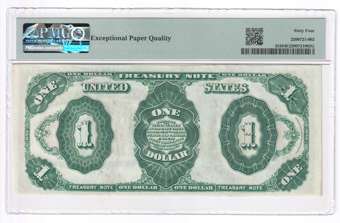 1891 $1 Fr# 352 - PMG ChCU-64 EPQ