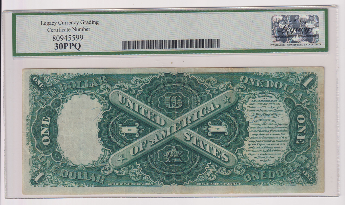 1880 $1 Fr# 30 - Legacy VF-30 PPQ