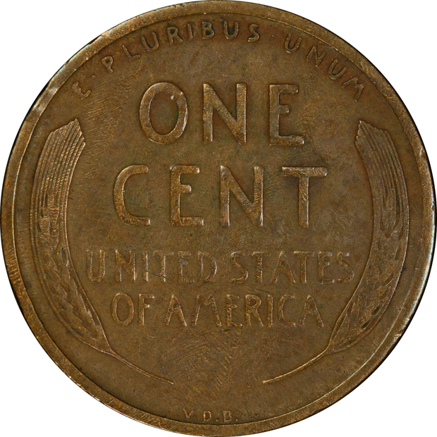 1909-S VDB Lincoln PCGS F-15