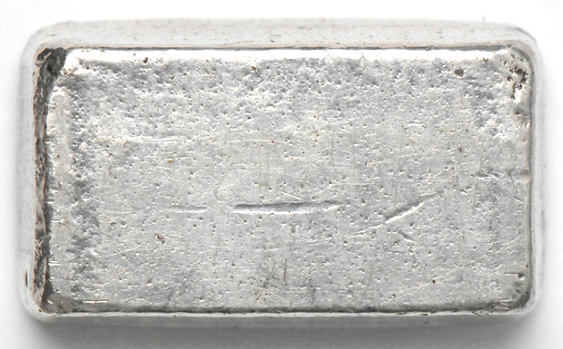 Engelhard 4ozs .999 silver bar, poured