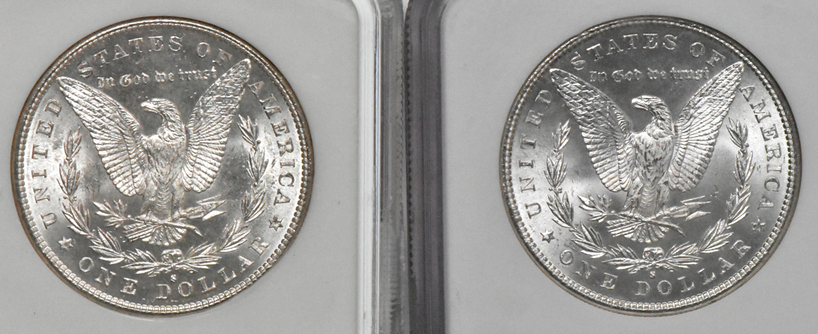 Four 1881-S NGC MS-66