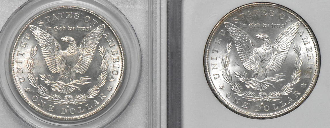 Three 1882-S NGC and one 1882-S PCGS, all MS-66