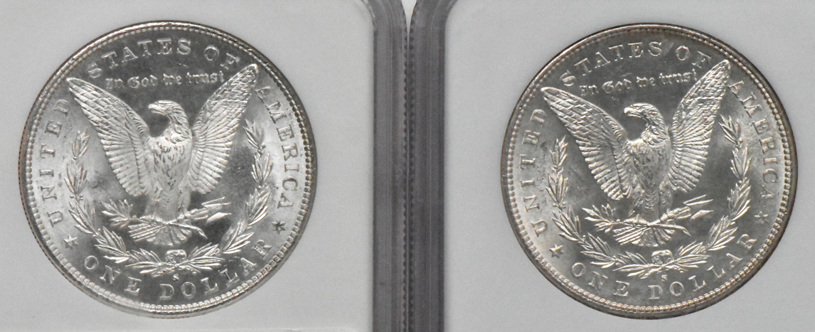 Four 1881-S NGC MS-66