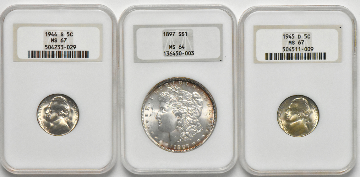 Twelve Uncirculated type coins, all NGC (no line)