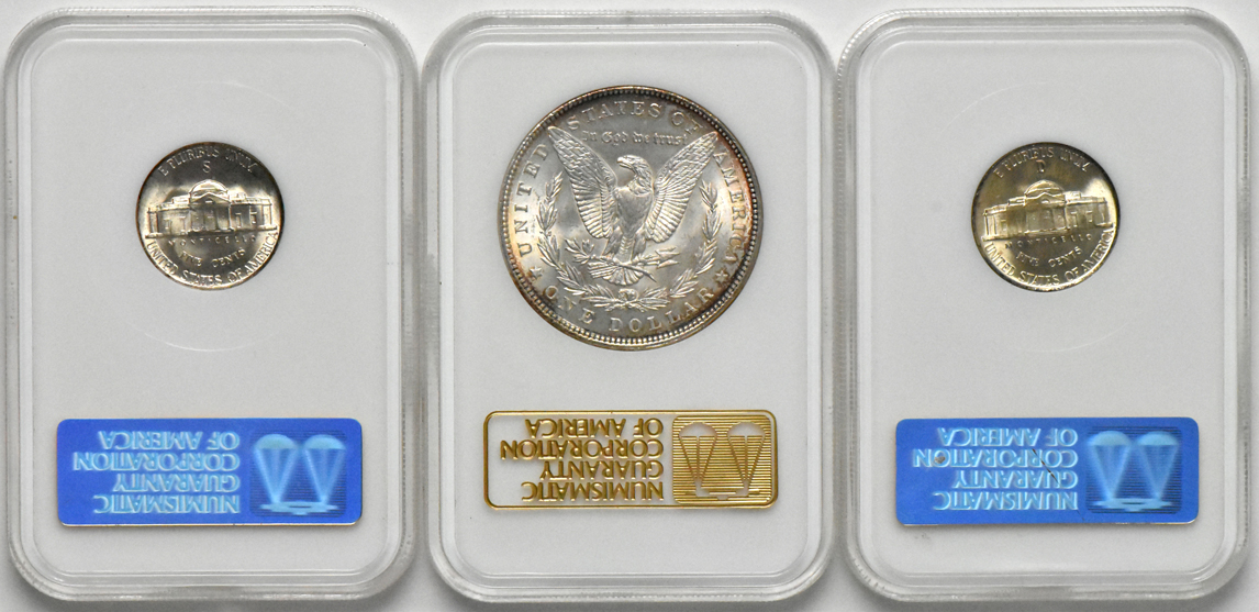 Twelve Uncirculated type coins, all NGC (no line)
