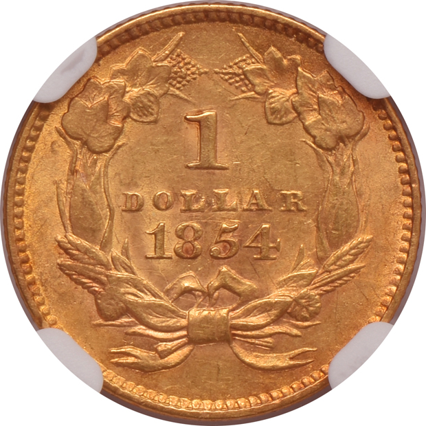 1854 Type 2 NGC AU-58