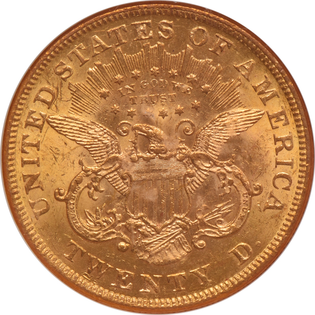 1873 Open 3 NGC MS-61