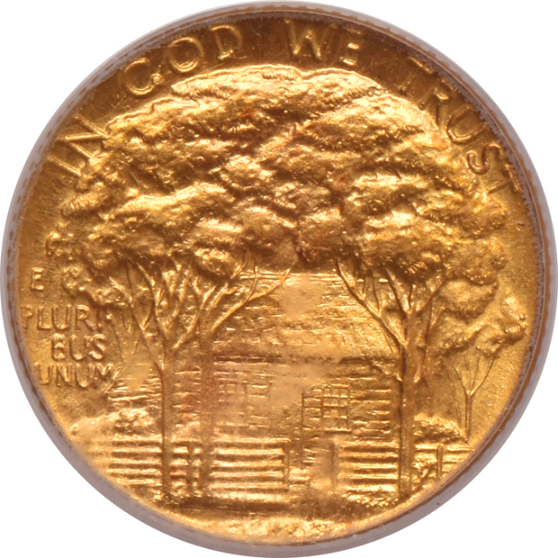 1922 $1 Grant Memorial With Star PCGS MS-66