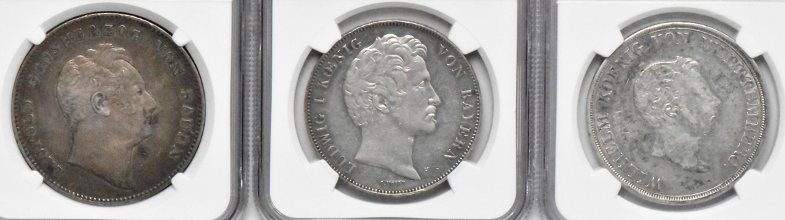 Multiple - Six certified silver coins