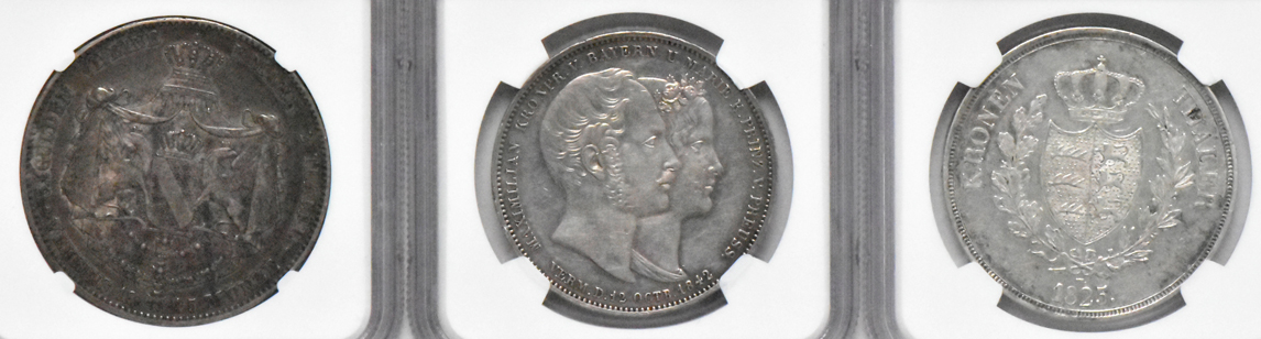 Multiple - Six certified silver coins