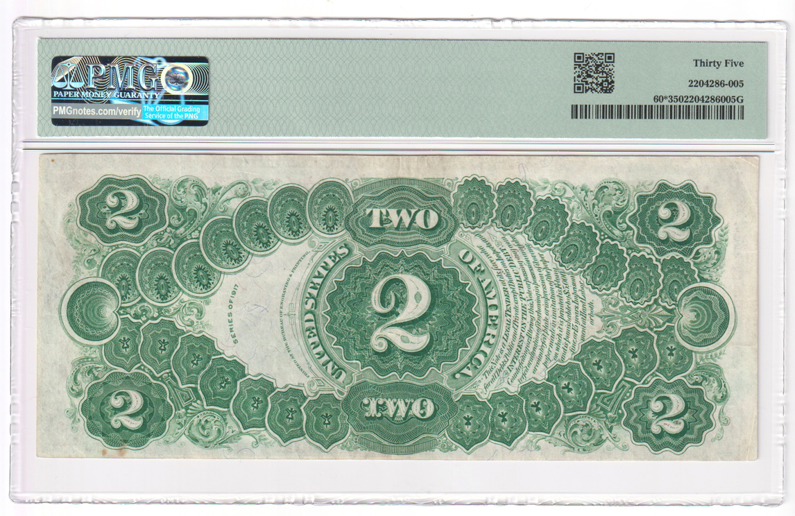 1917 $2 Star Fr# 60* - PMG VF-35