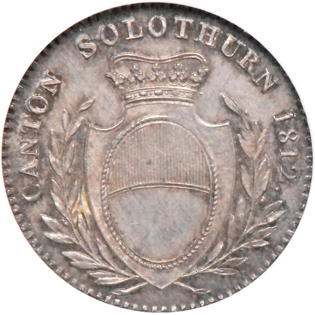 Switzerland - Solothurn 1812 1 frank - NGC MS-65