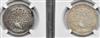 Burma - Four 1852 kyat, two NGC certified