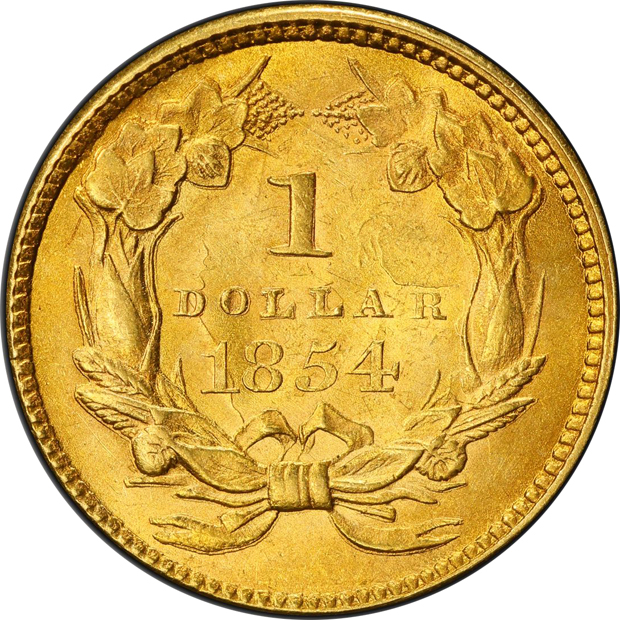 1854 Type 2 PCGS MS-62+