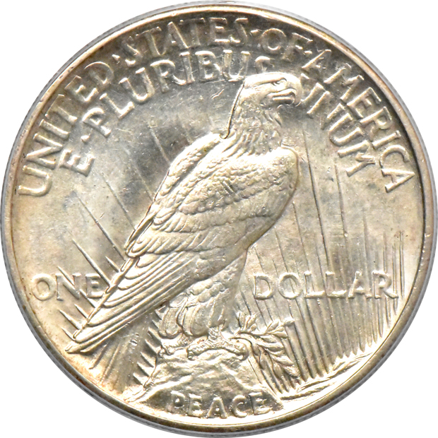1921 Peace, High Relief PCGS MS-63