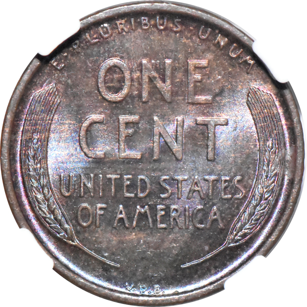 1909-S VDB Lincoln NGC MS-65 BN