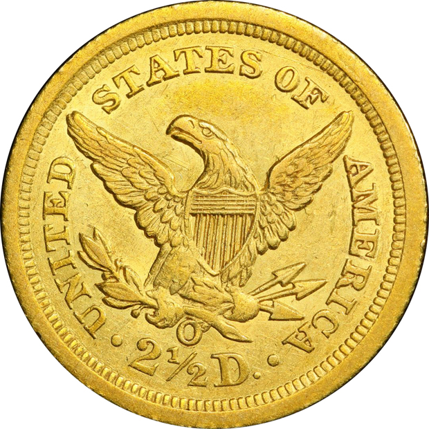 1843-O Large Date PCGS AU-53 CAC