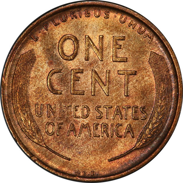 1909-S VDB Lincoln PCGS MS-64RB CAC