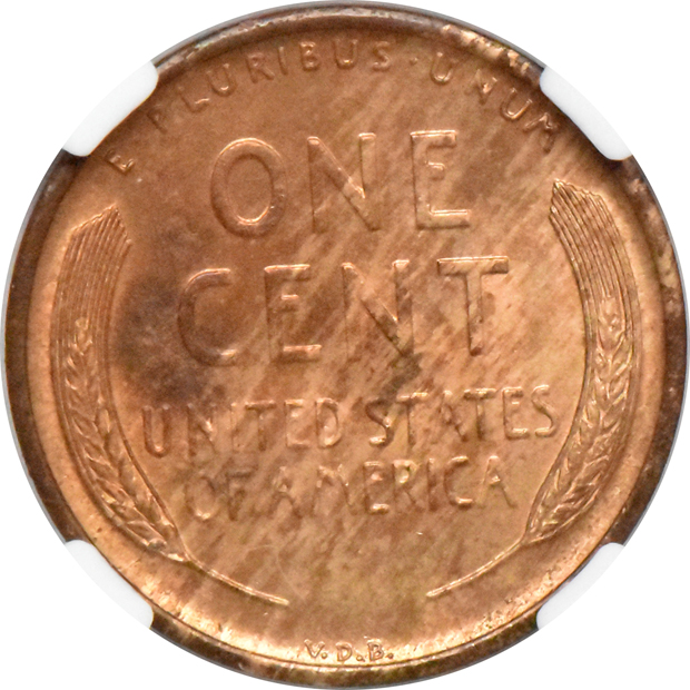 1909-S VDB Lincoln NGC MS-62 RB