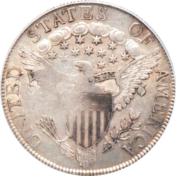 1806 Pointed 6, Stem PCGS AU-53