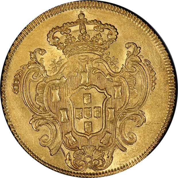 Brazil - 1782-R 6400 reis - PCGS AU-55