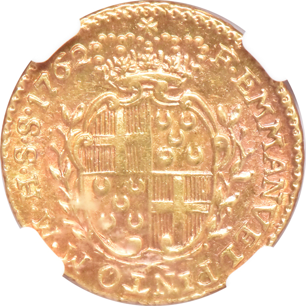 Order of Malta - 1762 10 Scudi - NGC AU-55