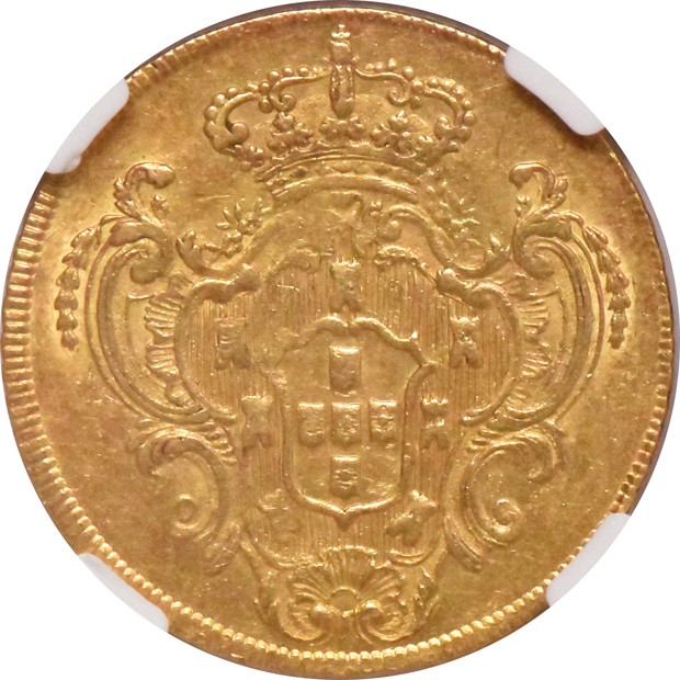 Brazil - 1783-R 6400 reis - NGC AU-55
