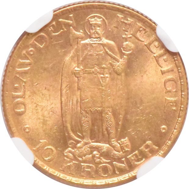 Norway - 1910 10 kroner - NGC MS-63