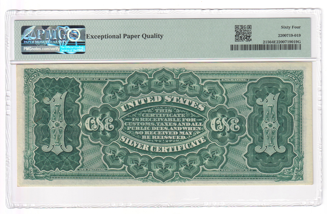 1886 $1 Martha Washington Fr# 215 - PMG ChCU-64 EPQ