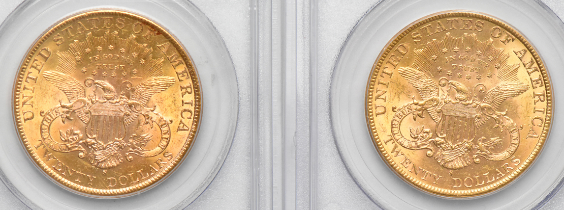 1898-S and 1899-S, both PCGS MS-62