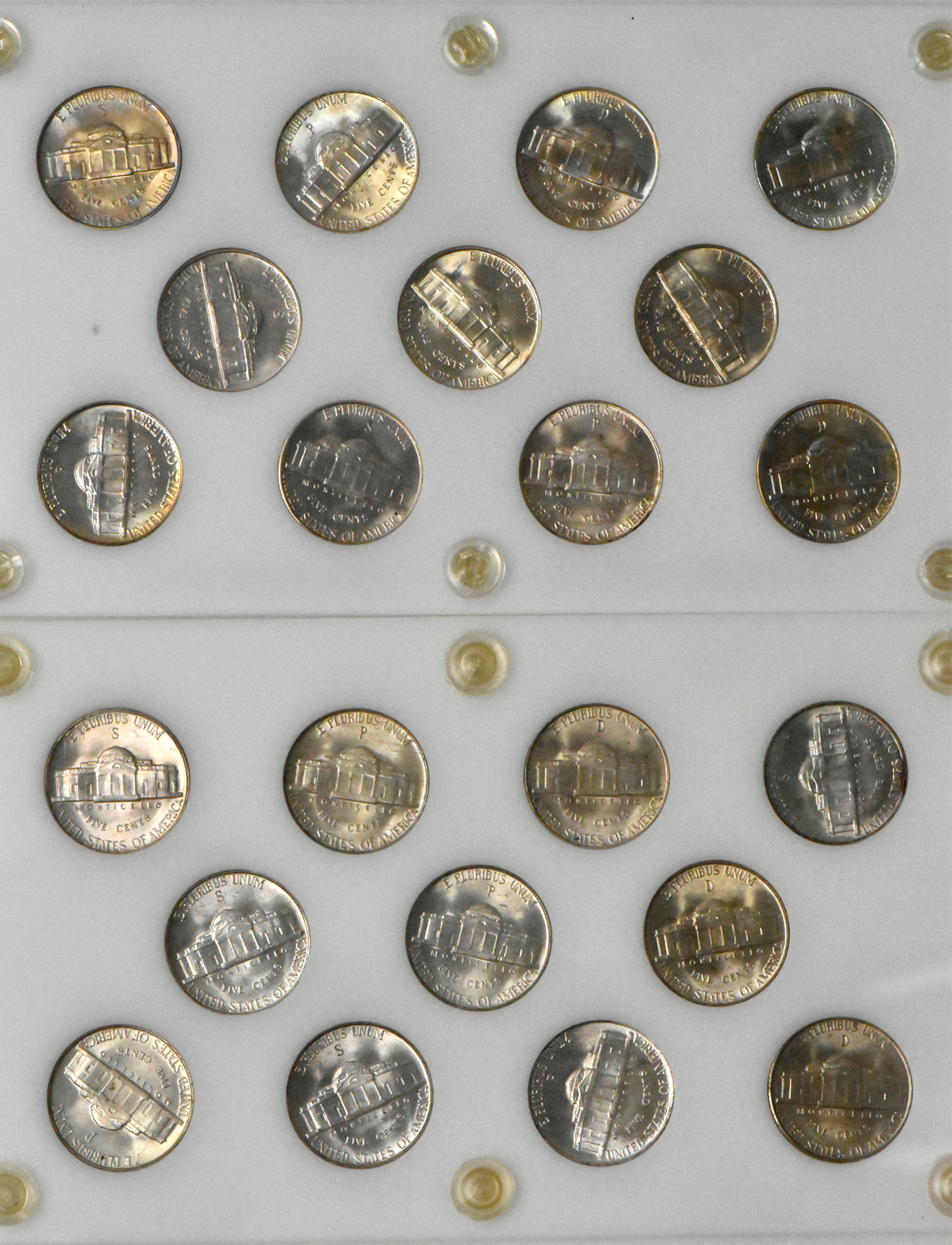 Five War Nickel sets